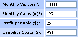 Usability Calculator